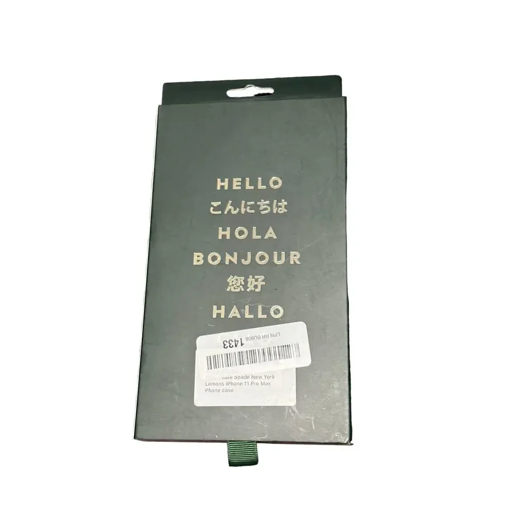 Kate Spade Iphone 11 Pro max lemons open box.